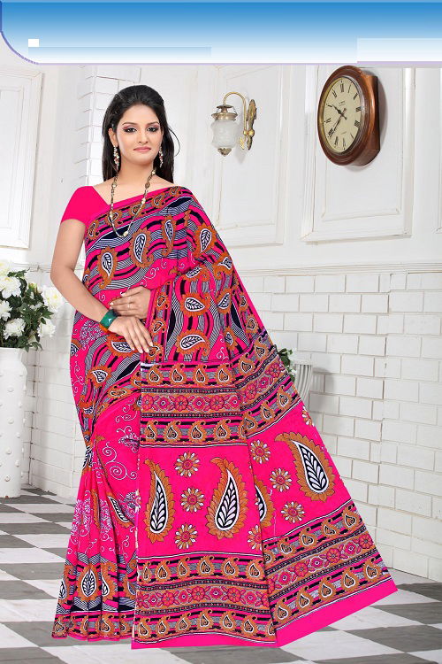 Dhoom 1 Casual Daily Wear Wholesale Cotton Printed Sarees
